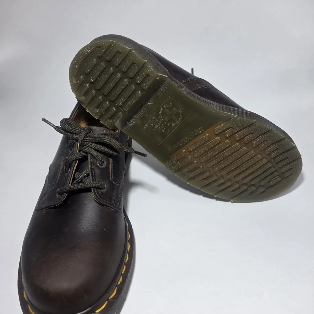 Dr. Martens 1461 Youth Shoes Size 2 Brown Leather Made in England Unisex